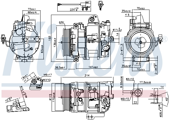 Nissens Airco compressor 890117