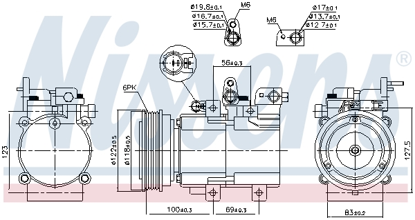 Nissens Airco compressor 890130