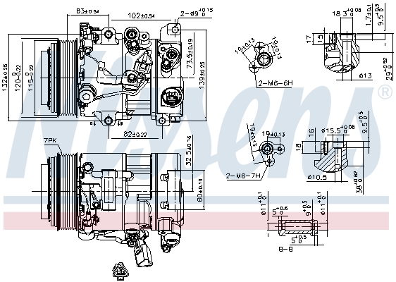 Nissens Airco compressor 890156
