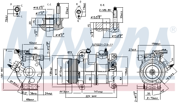 Nissens Airco compressor 890169