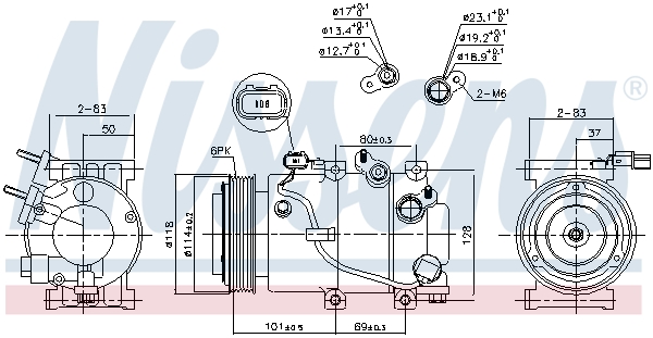 Nissens Airco compressor 890174