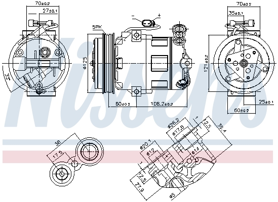 Nissens Airco compressor 890185
