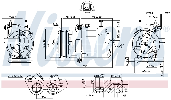 Airco compressor Nissens 890217