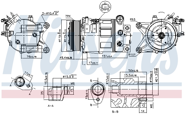 Nissens Airco compressor 890226