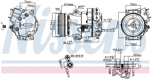 Nissens Airco compressor 890266