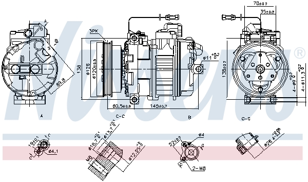 Nissens Airco compressor 89027