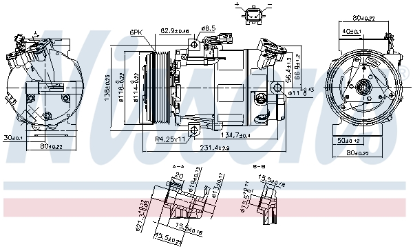 Nissens Airco compressor 890297