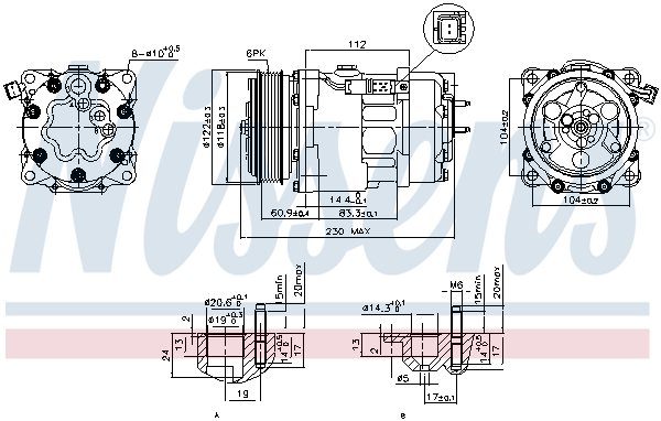 Nissens Airco compressor 89032
