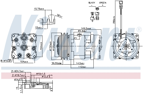 Nissens Airco compressor 890336