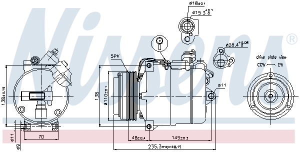 Nissens Airco compressor 89034