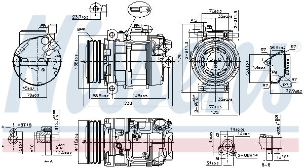 Nissens Airco compressor 890358