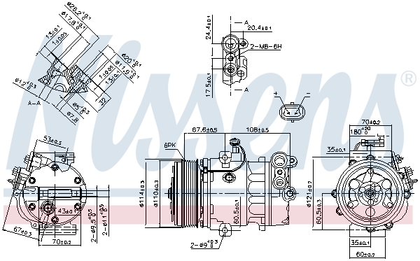 Nissens Airco compressor 890388
