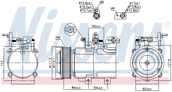 Nissens Airco compressor 890395