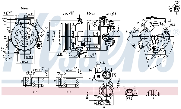 Airco compressor Nissens 890420