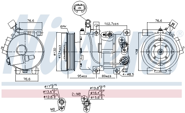 Nissens Airco compressor 890425