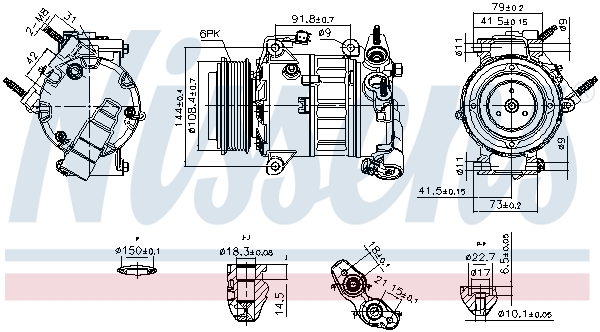 Airco compressor Nissens 890589