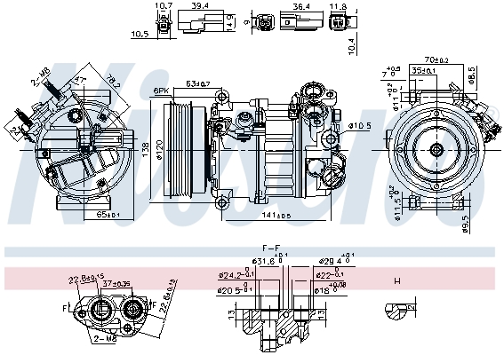 Airco compressor Nissens 890593