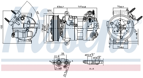 Airco compressor Nissens 890594