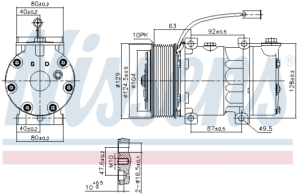 Nissens Airco compressor 890598