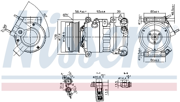 Airco compressor Nissens 890599