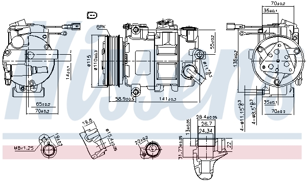 Nissens Airco compressor 890620