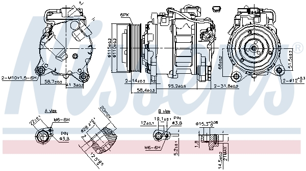 Nissens Airco compressor 890622