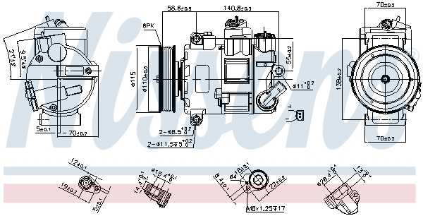 Nissens Airco compressor 890633