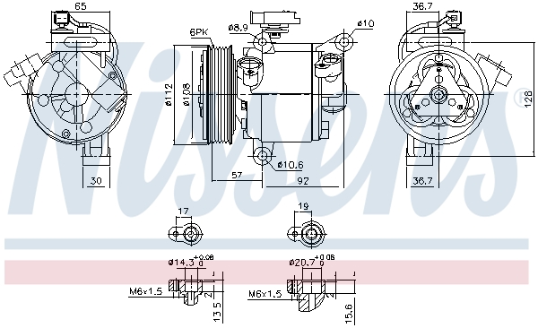 Nissens Airco compressor 890638