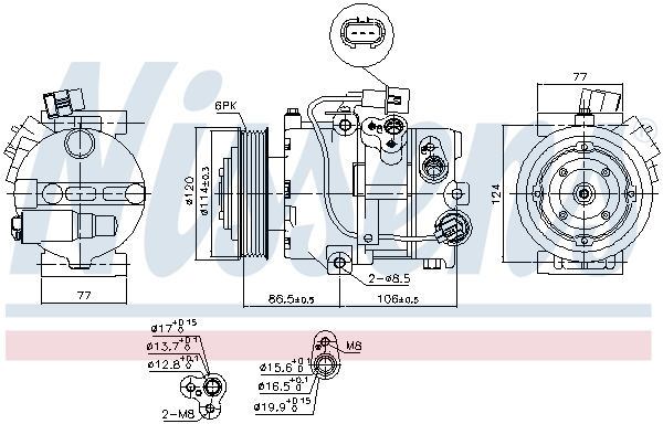 Nissens Airco compressor 890642