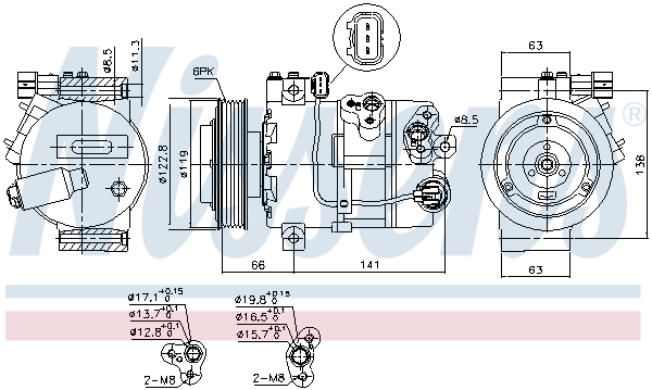 Nissens Airco compressor 890643