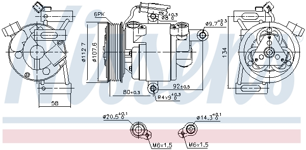 Nissens Airco compressor 890649