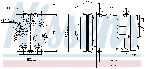 Nissens Airco compressor 89065