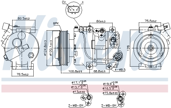 Nissens Airco compressor 890651