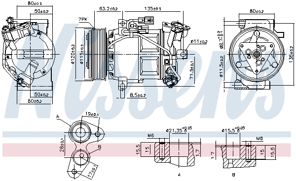 Nissens Airco compressor 890653