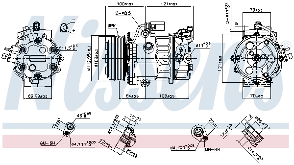 Nissens Airco compressor 890659