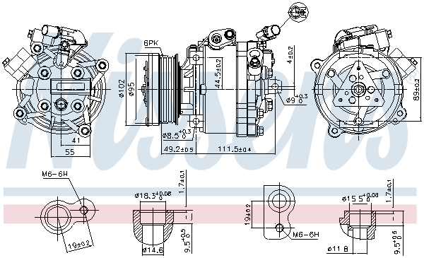 Nissens Airco compressor 890666