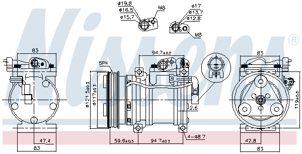 Nissens Airco compressor 890688