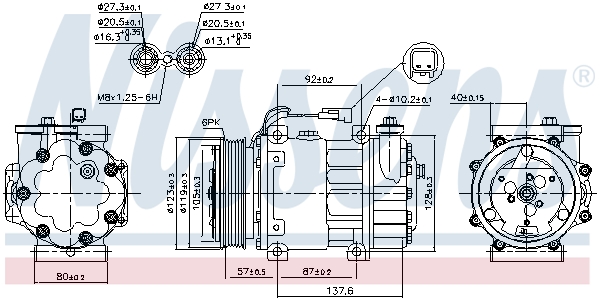 Nissens Airco compressor 890699
