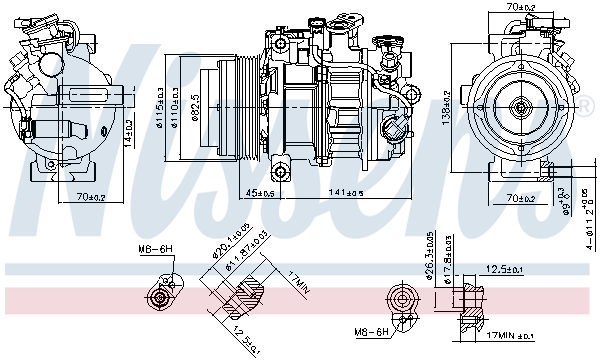 Nissens Airco compressor 890717