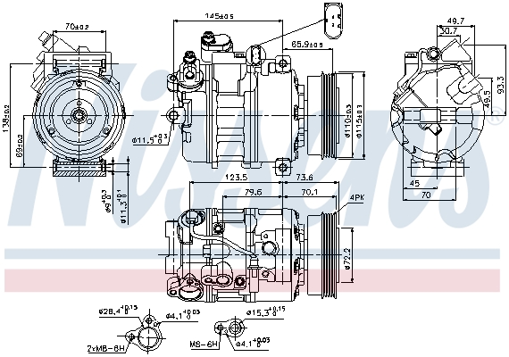 Nissens Airco compressor 89073