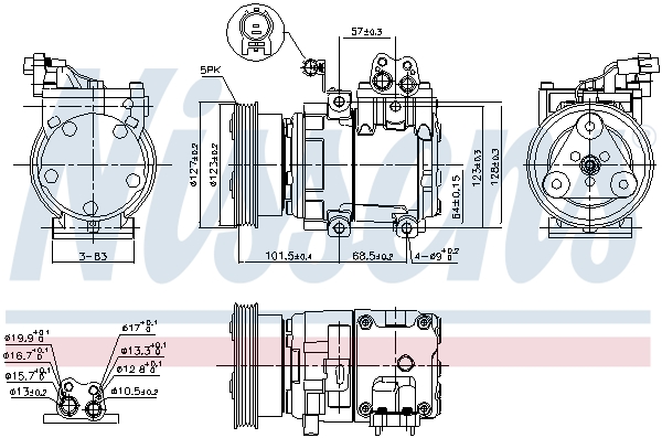 Nissens Airco compressor 890737