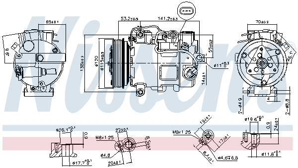 Nissens Airco compressor 890739