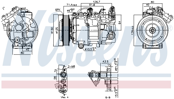 Airco compressor Nissens 890763