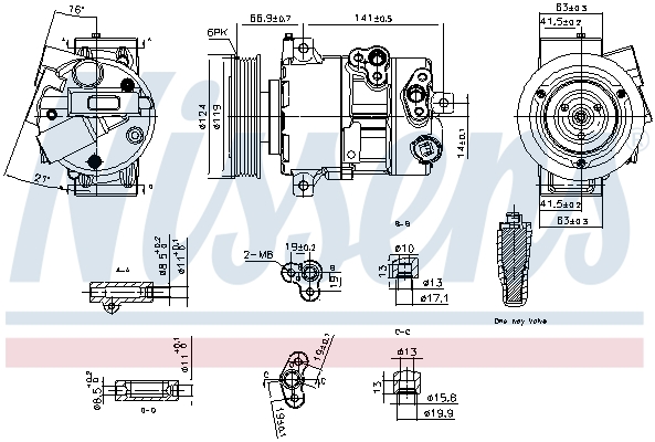 Nissens Airco compressor 890767