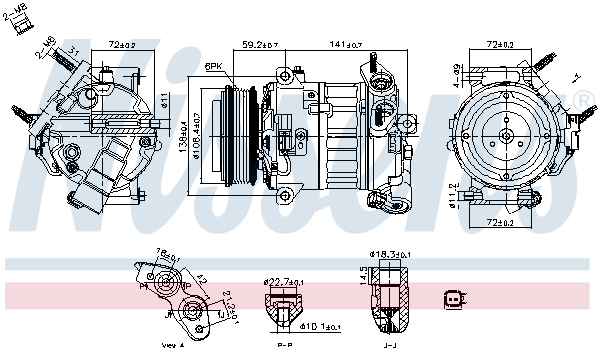 Airco compressor Nissens 890796