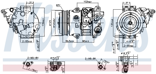 Nissens Airco compressor 890805