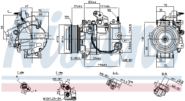 Nissens Airco compressor 890816