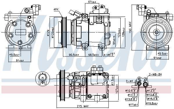 Nissens Airco compressor 89085