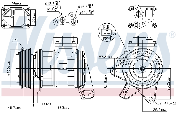 Nissens Airco compressor 89087