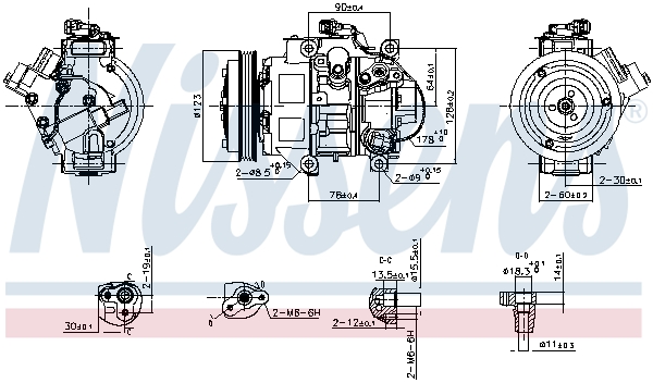 Nissens Airco compressor 890872